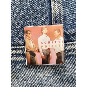 Scritti Politti Vintage 80s Badge Button Pinback Pin #429 Promo Concert Ticket